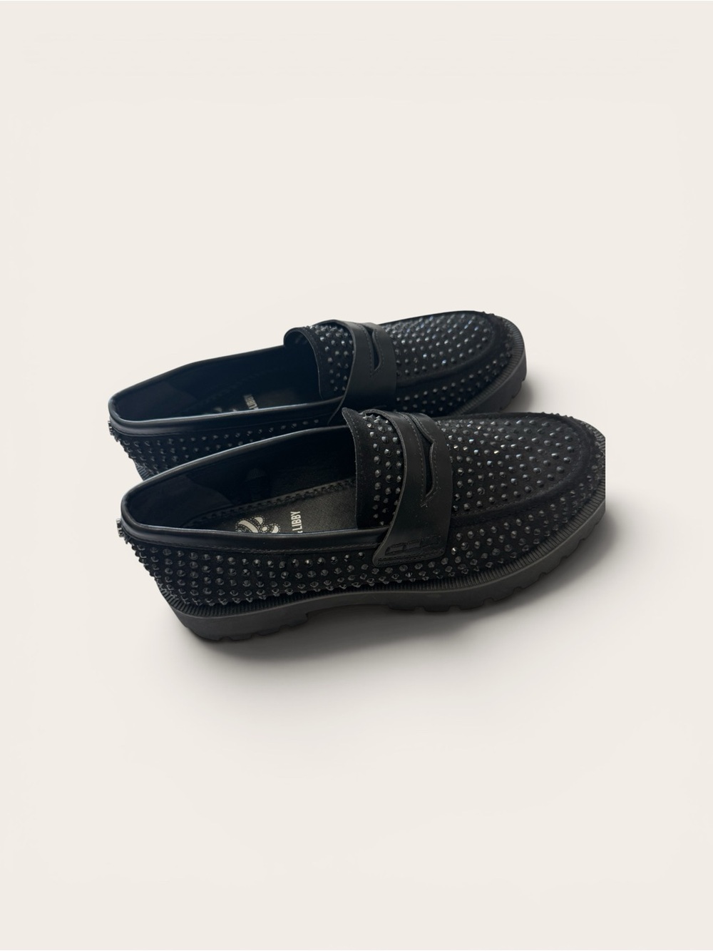 Sam & Libby Black Studded Penny Loafers